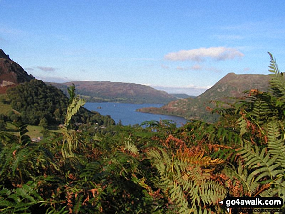 Walk c427 Helvellyn via Striding Edge from Patterdale - Ullswater from near Lanty's Tarn