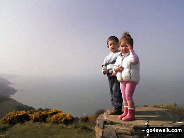 My son and his little friend on Higher Slade in Torrs Park, Ilfracombe