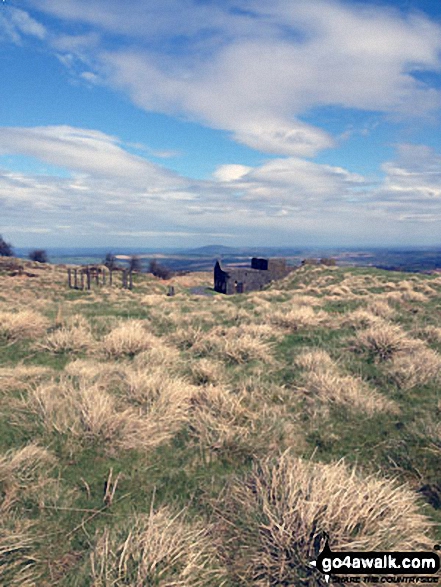 Walk sh101 Brown Clee Hill from Cleobury North - View today of The Wrekin from The Brown Clee Hill (Abdon Burf)