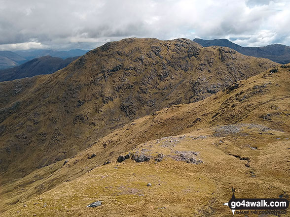 Walk Sgurr a' Chaorainn walking UK Mountains in Loch Sunart and Loch Shiel  Highland, Scotland