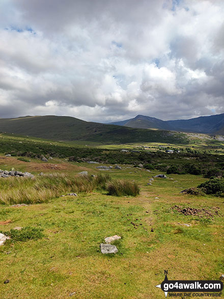 Yr Elen & Carnedd Dafydd from Moel Faban