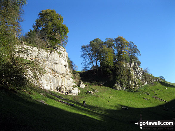 Walk d153 Mill Dale, Wolfscote Dale, Biggin Dale, Biggin and The Tissington Trail from Tissington Station - Upper Wolfscote Dale