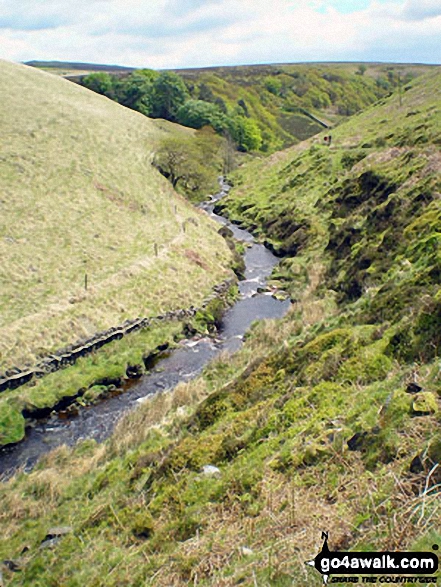 The River Dane in Danebower Hollow near Three Shires Head