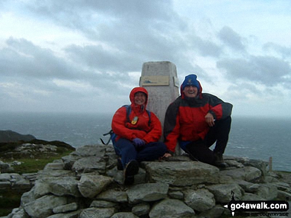 Me and my husband on Holyhead Mountain in Anglesey Anglesey Wales