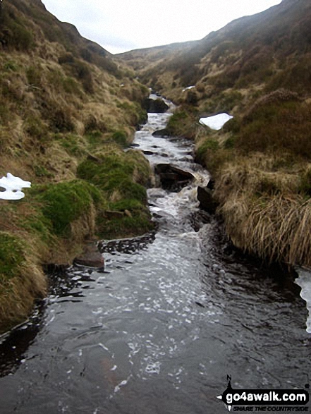 Walk sy125 Dead Edge End, Britland Edge Hill and Snailsden from Winscar Reservoir, Dunford Bridge - Upper Ramsden Clough