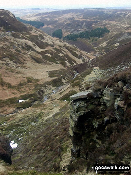 Walk sy125 Dead Edge End, Britland Edge Hill and Snailsden from Winscar Reservoir, Dunford Bridge - Ramsden Clough