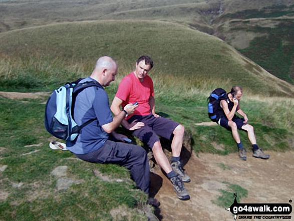 Pym Chair from the large cairn at the top of Jacob's Ladder (Edale)