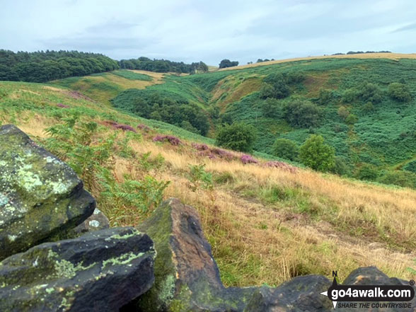 Walk d169 Eyam, Sir William Hill, Stoke Ford, The River Derwent, Grindleford and Froggatt from Stoney Middleton - View from Sir William Hill