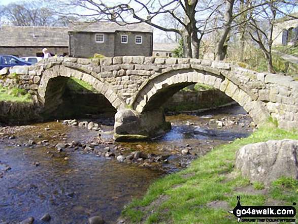 The ancient packhorse bridge at Wycoller