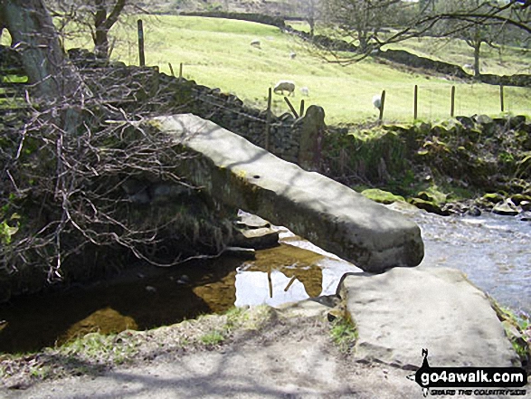 Single span stone footbridge, Wycoller