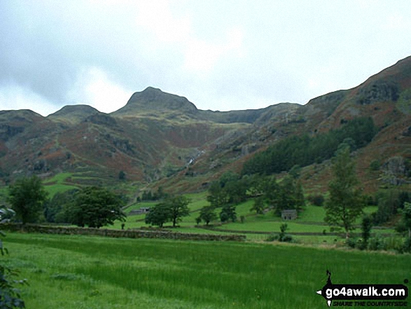 Harrison Stickle and the Langdale Pikes from Great Langdale