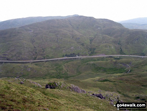 Walk cw115 Allt-fawr, Moel Druman and Ysgafell Wen from Crimea Pass (Bwlch y Gorddinan) - Moel Penamnen and Moel Farlwyd from Moel Dyrnogydd