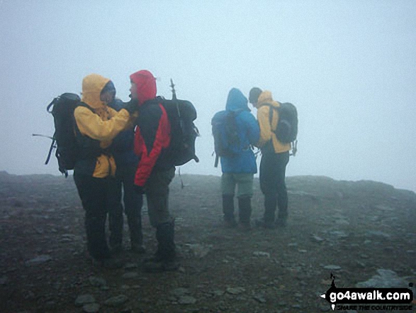 Me and the boys on Helvellyn in The Lake District Cumbria England