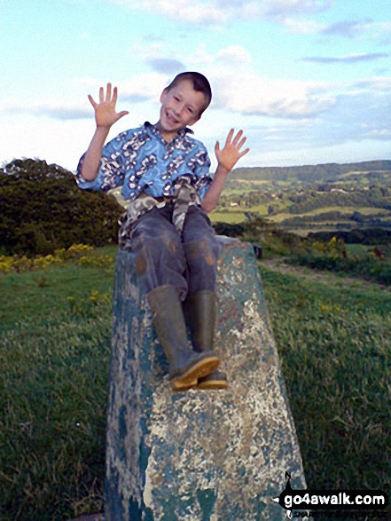 This is my son Jack at the top of Robins Wood Hill, Robinswood Hill Country Park