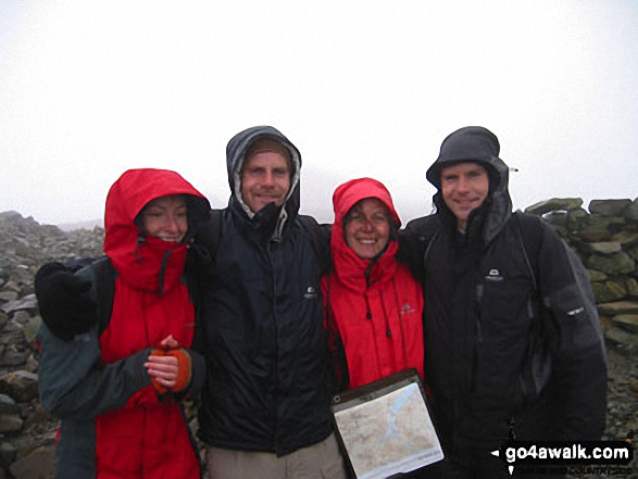  on Scafell Pike in The Lake District Cumbria England