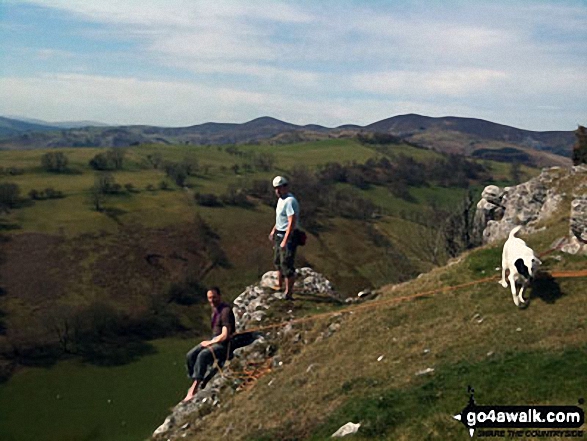 Lovely days climbing at Trevor Rocks in Llangollen with the Clywdian range in the background