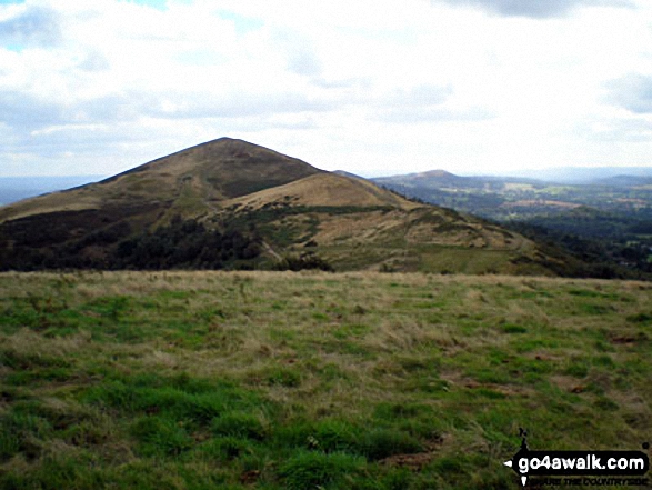 Malvern (Worcestershire Beacon) and Sugarloaf Hill (Malverns) from North Hill (Malverns)