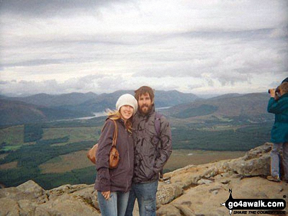 Walk h100 Ben Nevis via The Tourist Path from Achintee, Fort William - Me and the hubby on Ben Nevis