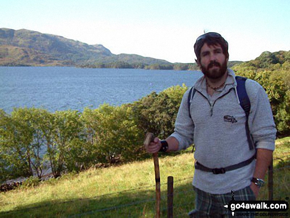 My Husband Matt above Loch Morar