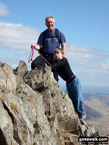 Mark and Joe tackling Crib Goch