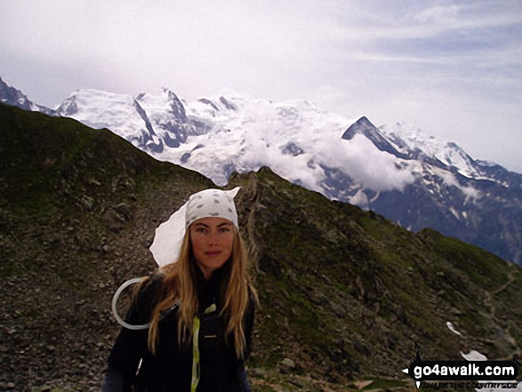 Me on Mt Brevent in South Face of Chamonix Valley Haute Savoie France