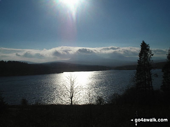 Usk Reservoir with Black Mountain in the background