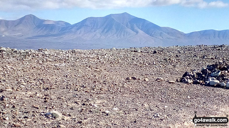 Looking towards Macho Grande across the caldera of the dormant volcano of Montana Roja