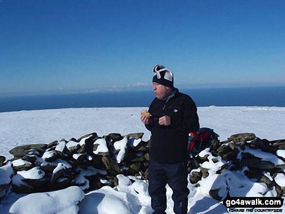 Sean on Black Combe in The Lake District Cumbria England