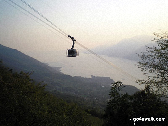 Walk ve138 Cime di Ventrar (Monte Baldo) and Capitello San Valentino from Malcesine - Lake Garda and the Monte Baldo Cable Car from the lower slopes of Monte Baldo