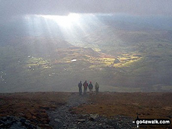 Cardigans on Blencathra in The Lake District Cumbria England