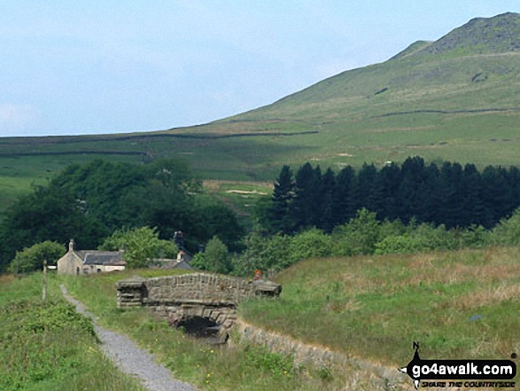 Walk d161 Rhodeswood Reservoir from Crowden - Crowden Youth Hostel