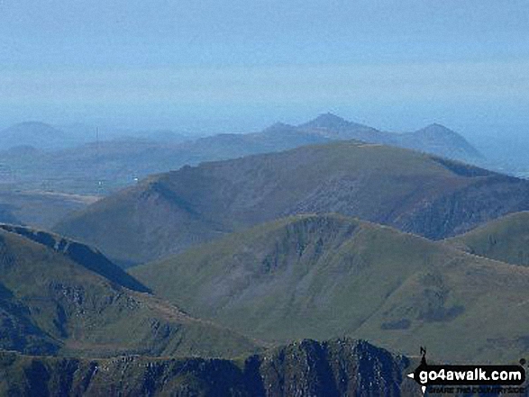 The view from Y Garn (Glyderau) summit