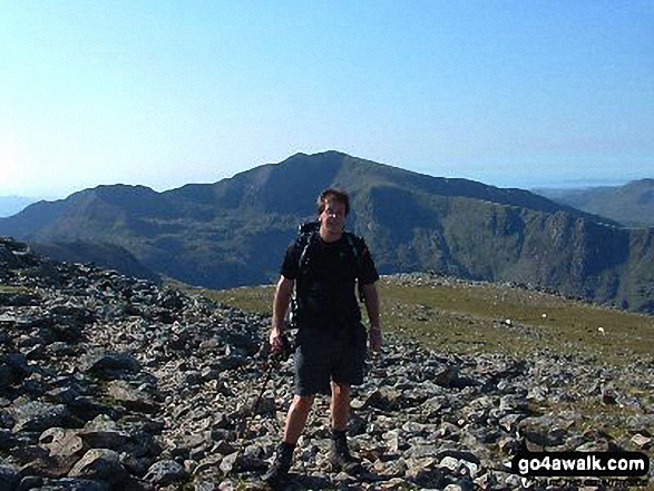 Me on Y Garn (Glyderau) summit