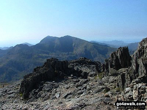 Snowdon (Yr Wyddfa) and Crib Goch from Glyder Fawr