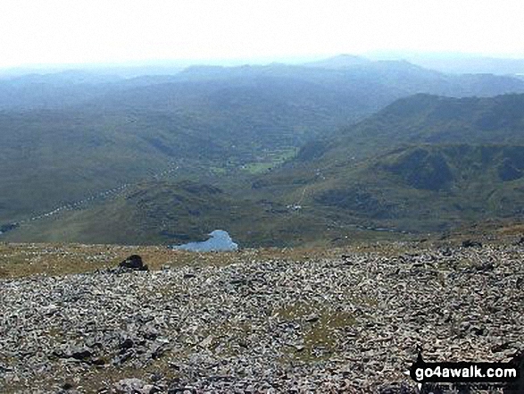 Walk gw115 Glyder Fach, Castell y Gwynt and Glyder Fawr from Ogwen Cottage, Llyn Ogwen - Pen y Pass and Llyn Cwmffynnon from Glyder Fawr