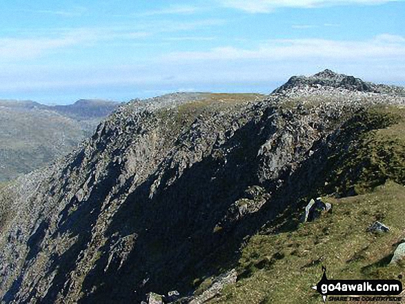 Y Gribin (Glyderau) and Glyder Fach from Glyder Fawr