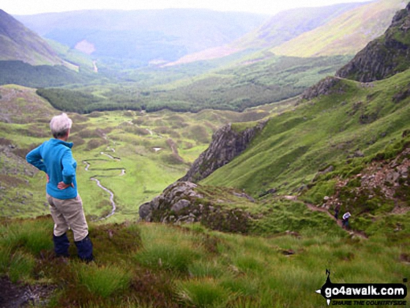 Looking east into Corrie of Fee with the Glendoll Forest beyond from Knapps of Fee