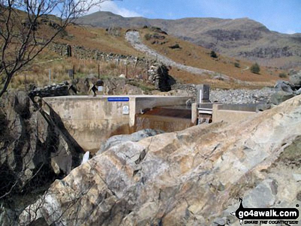 Hydro Dam in Coppermines Valley, near Miners Bridge, above Coniston