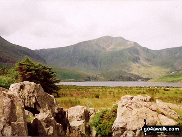 Llyn Ogwen and Y Garn (Glyderau) from Glan Dena