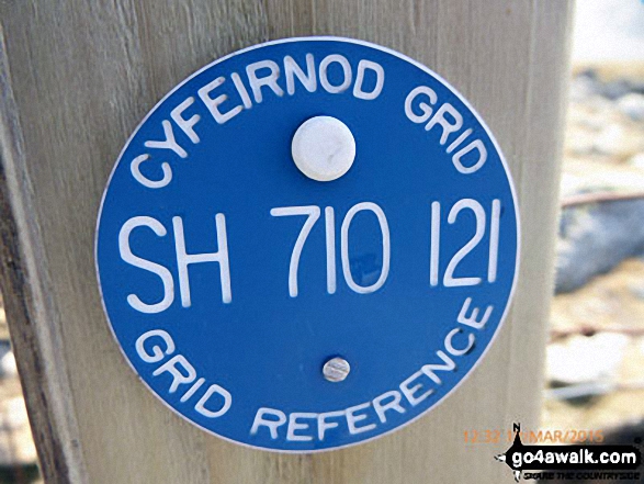 Stile marker on Craig Cwm Amarch