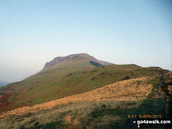 Approach to Foel Rudd (Mynydd Mawr) and Mynydd Mawr (Llyn Cwellyn) from the Beddgelert Forest path near Bwlch y Moch