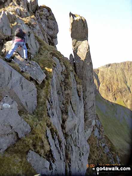 Scrambling on Mynydd Drws-y-coed on the Nantlle Ridge