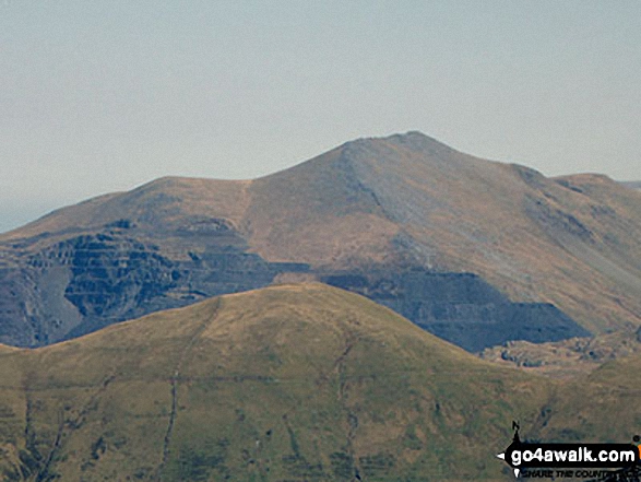 Moel Lefn (centre), Moel yr Ogof and Moel Hebog (right) from the summit of Craig Cwm Silyn