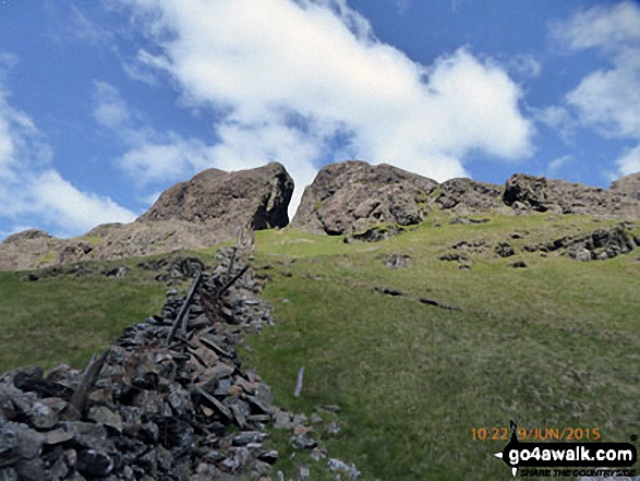 Rock cleft in Bwlch Meillionen