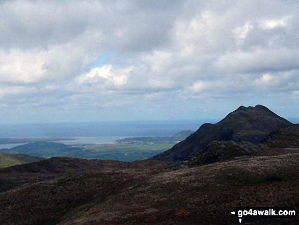 Porthmadog and Cnicht (North top) from Ysgafell Wen