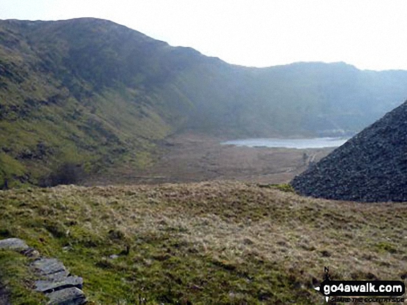 Looking back to Llyn Cwmorthin from Bwlch Cwmorthin