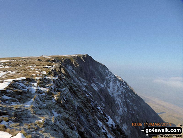 Approaching the summit of Cadair Idris (Penygadair)