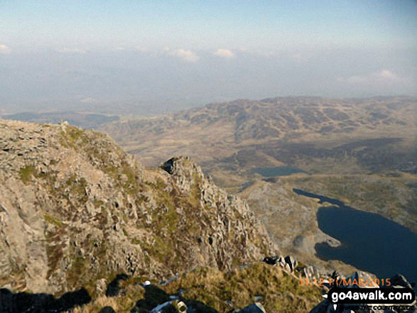 Llyn Gafr and Llyn y Gadair from Cyfrwy