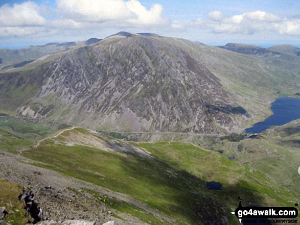 Pen yr Ole Wen and Llyn Ogwen from Y Garn (Glyderau)