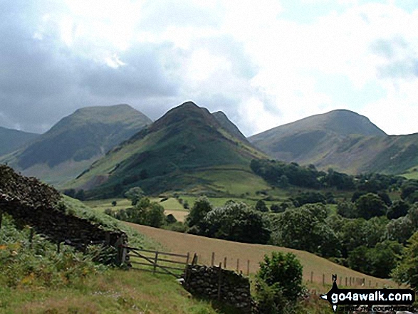 Walk c142 Robinson and Dale Head from Little Town - Hindscarth, Scope End (foreground) and Robinson from Little Town